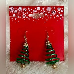 Festive Christmas Tree Holiday Earrings